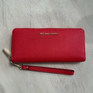 Michael Kors Scarlet Wristlet Wallet